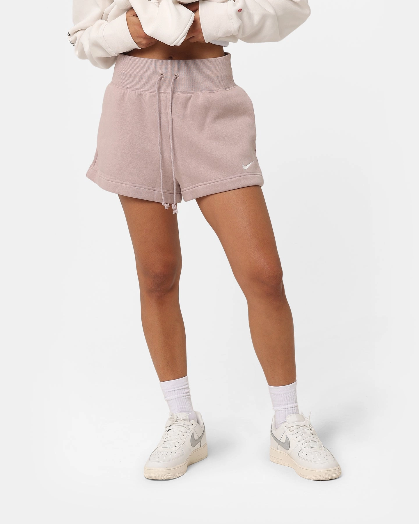 Birthday gift Nike Women's Nike Sportswear Phoenix Fleece High-Waisted Shorts Diffused Taupe