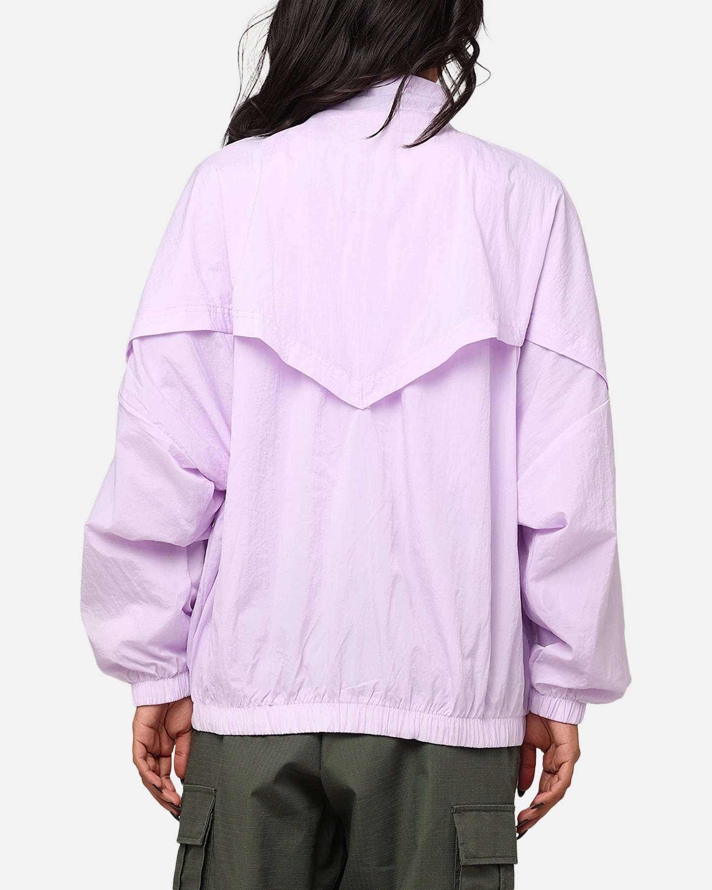 Nike Women's Sportswear Essential Woven Windrunner Jacket Violet Mist/Violet Mist-Daybreak Rain Friendly