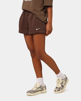Nike Women's Sportswear Phoenix Fleece High Rise Shorts Baroque Brown/Sail finance industry Exclusive item