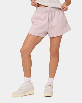 Nike Women's Sportswear Phoenix Fleece High Rise Shorts Platinum Violet Slimming Effect Multi Pocket Design