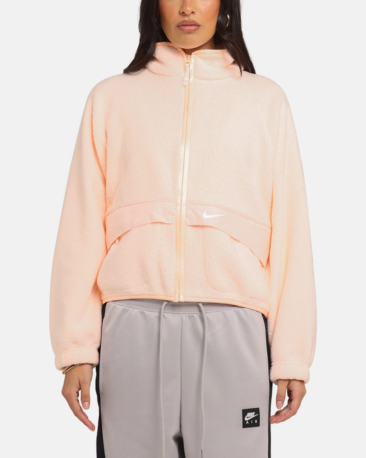 thrift - store find Party Nike Women's Sportswear Sherpa Jacket Crimson