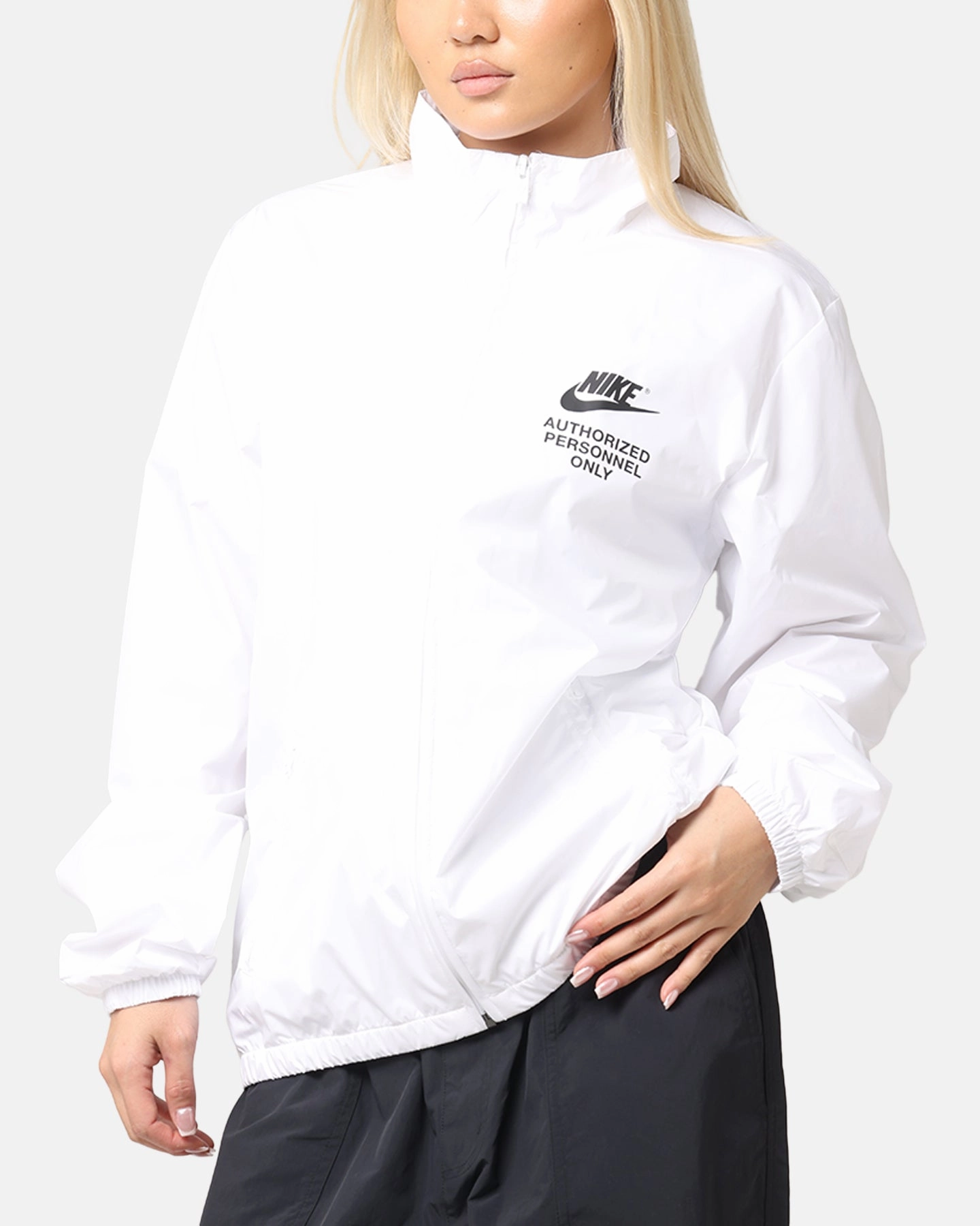 Highlighter Nike Woven Full Zip Jacket White/White/Black