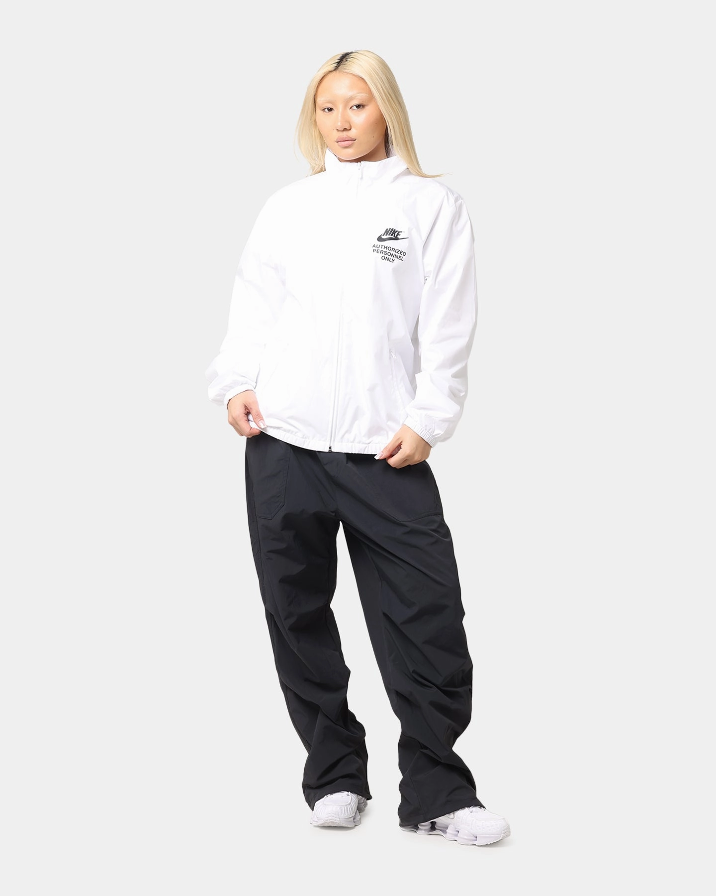 Trunk Signal Nike Woven Full Zip Jacket White/White/Black