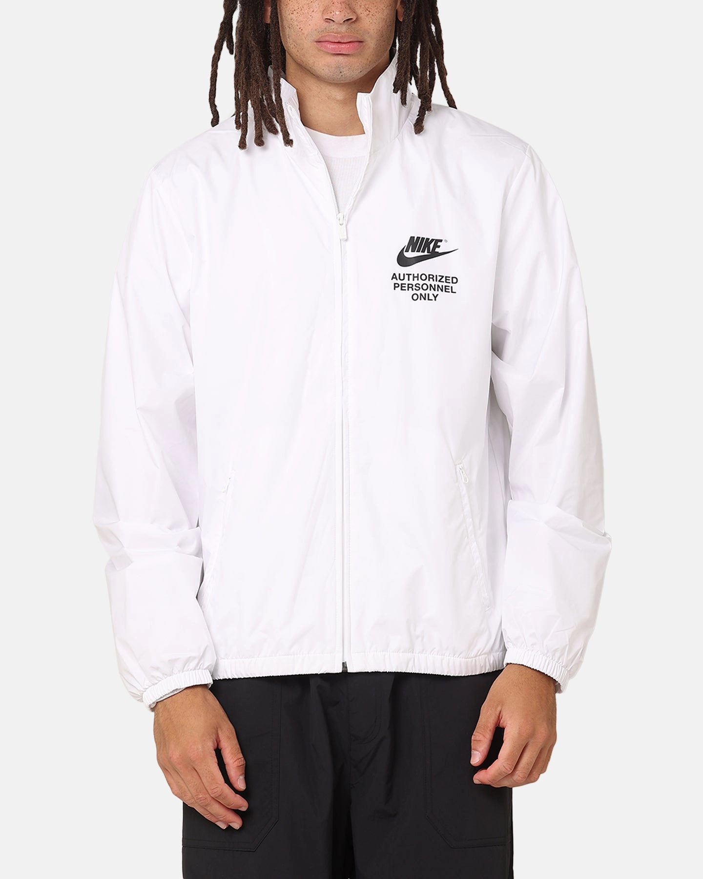 Nike Woven Full Zip Jacket White/White/Black City Ready Reflective