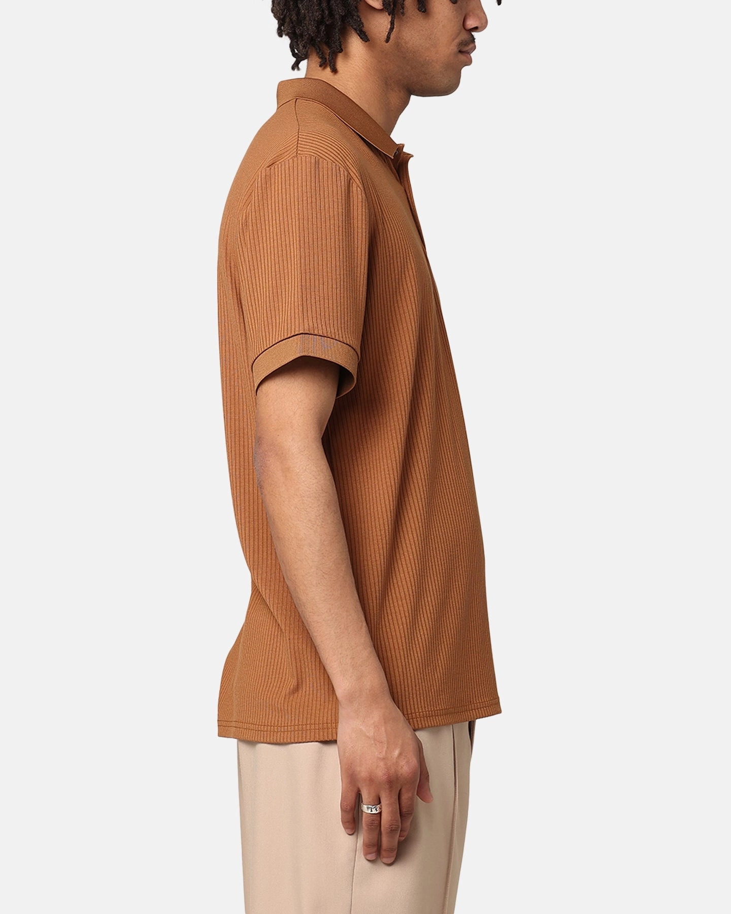 XXIII Luis Rib Polo Shirt Brown AntiFade Technology Business Meeting