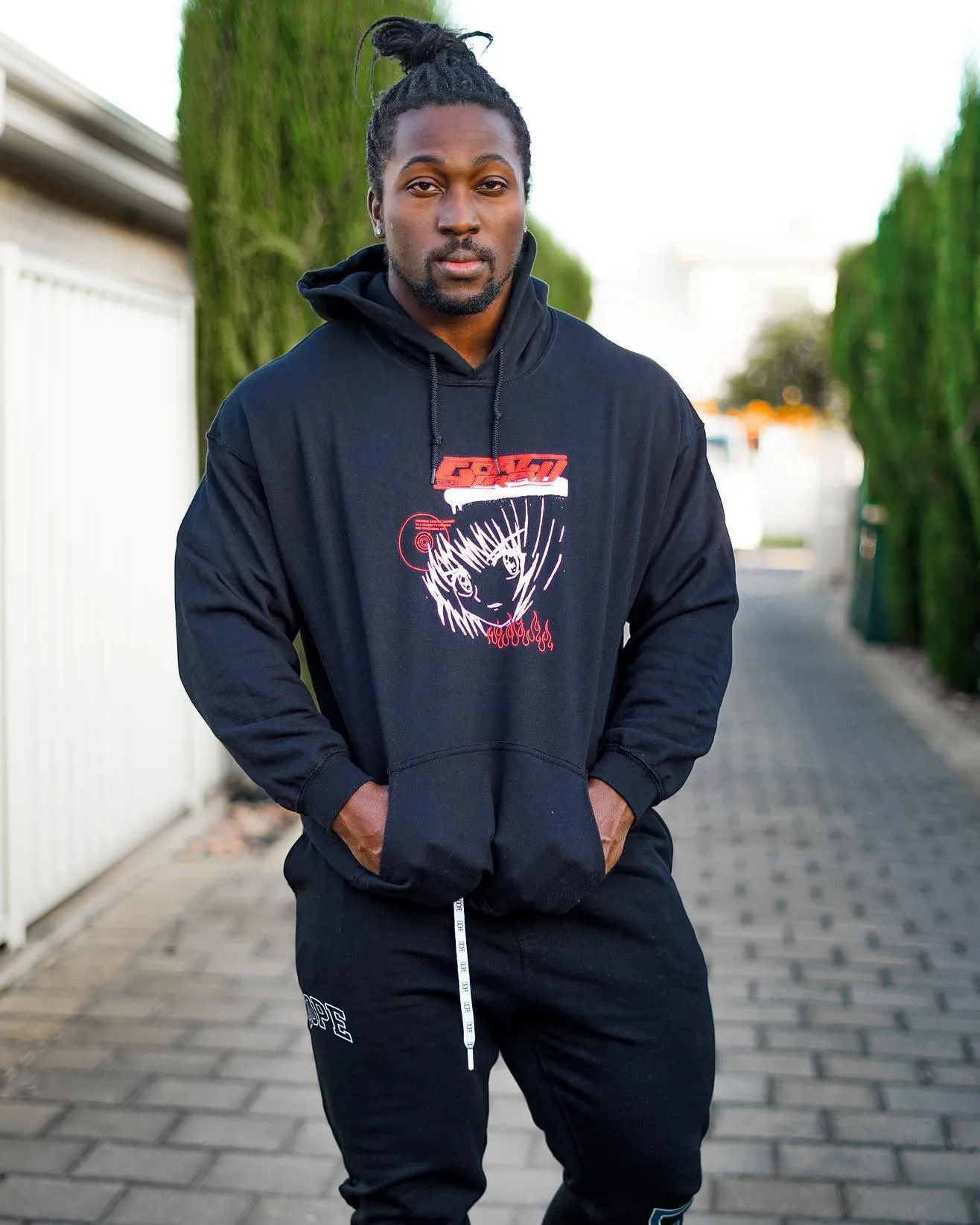 Goat Crew Sapporo Hoodie Black Reflective Safety Details Tear Resistant