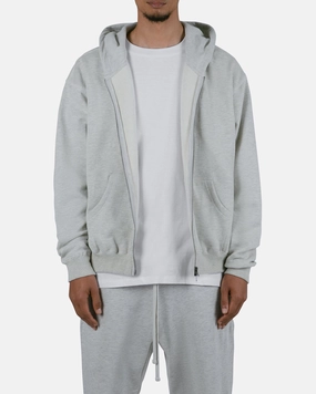 MNML Basic Zip Up Hoodie Grey commuting