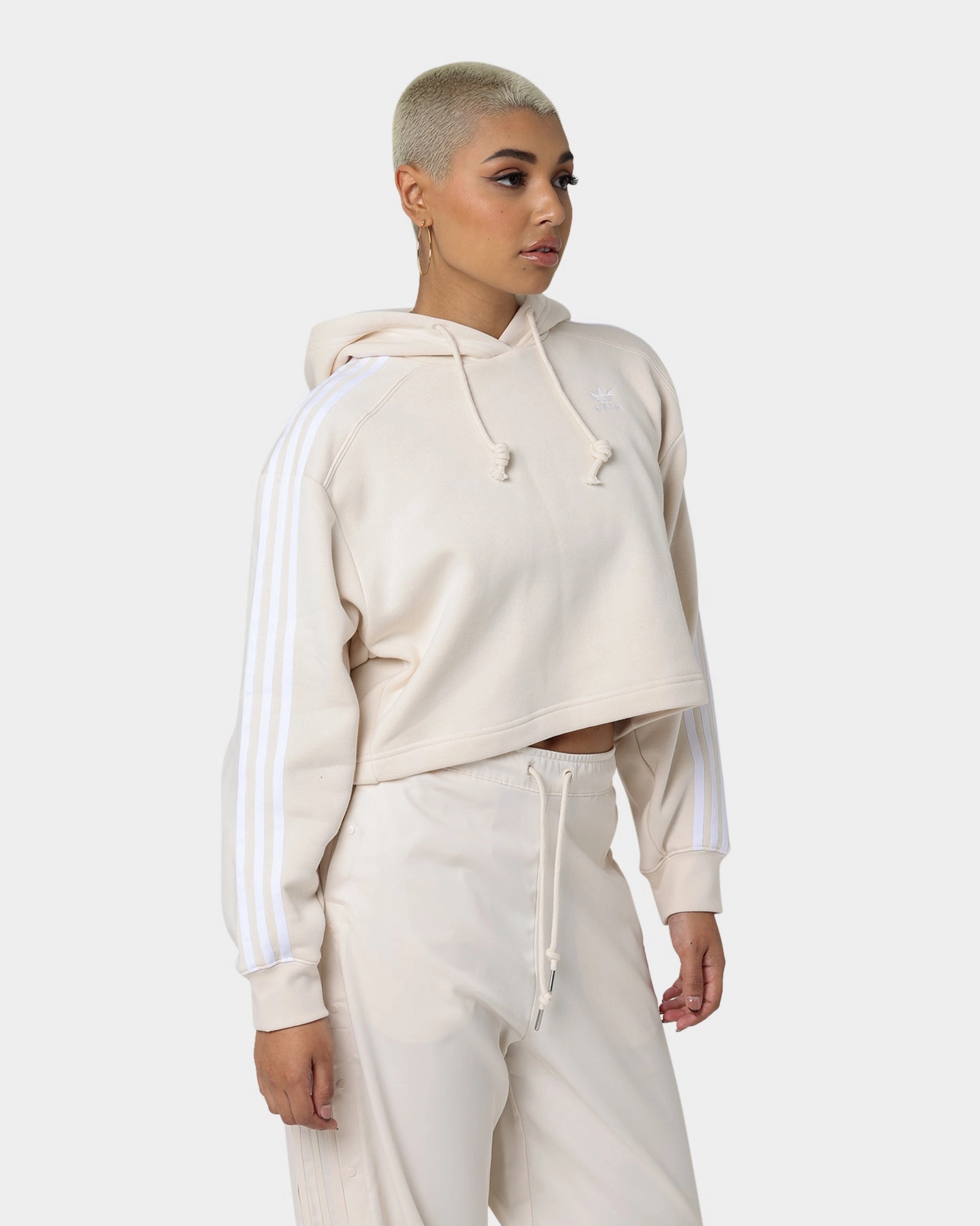 Adidas Women's Short Hoodie Wonder White Fantasize