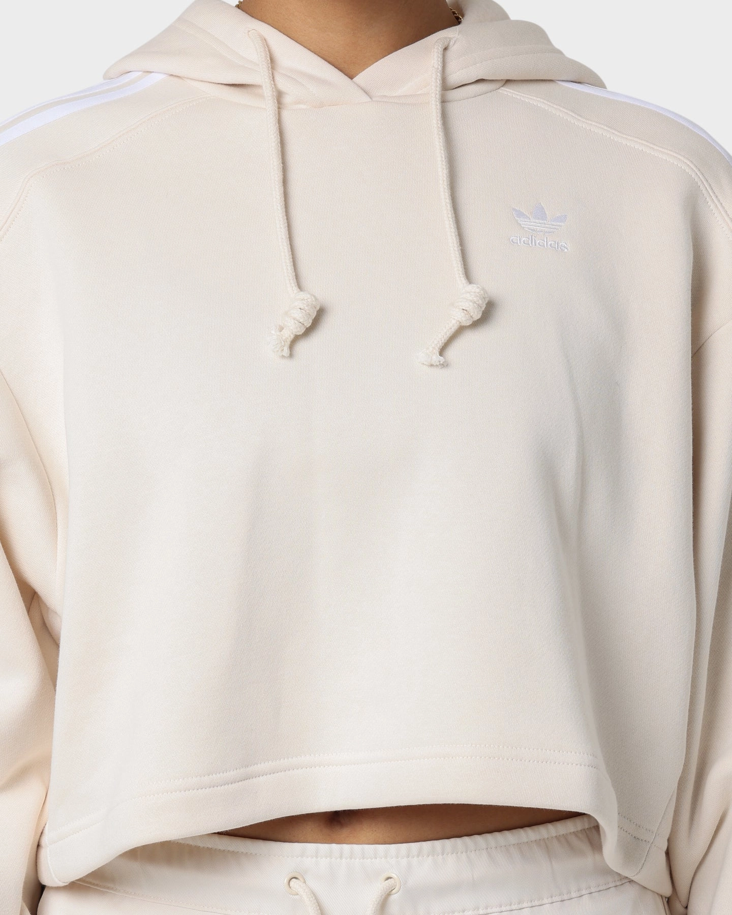 Adidas Women's Short Hoodie Wonder White Chill Proof Child