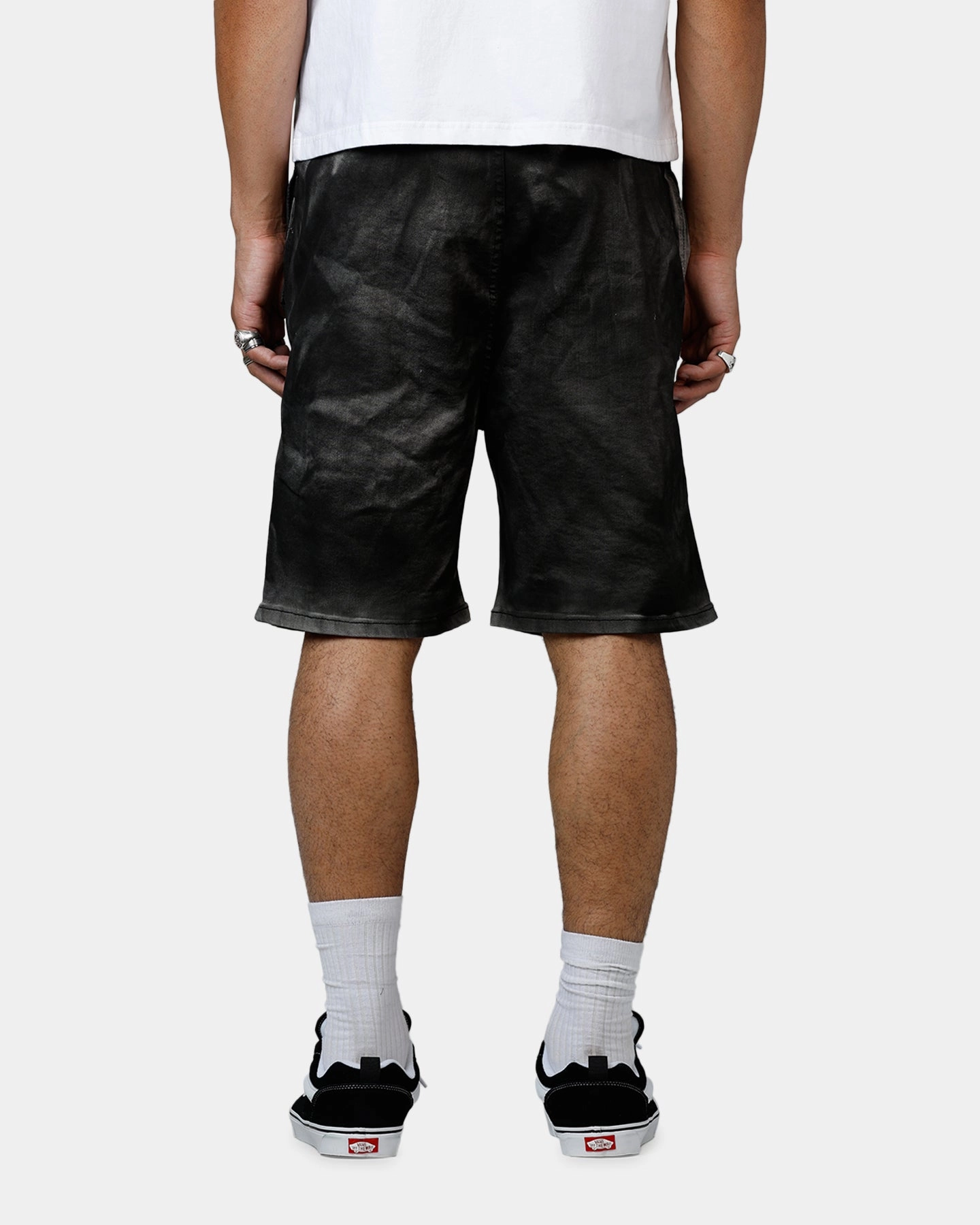 MNML Stone Charred Shorts Charcoal Grey Classic Appeal Poolside Wear