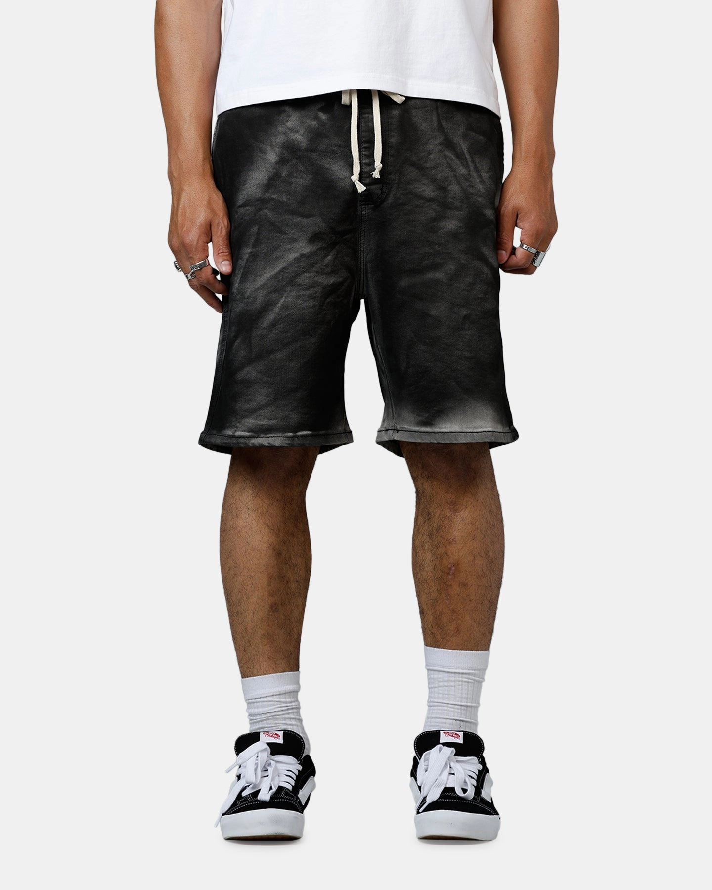 MNML Stone Charred Shorts Charcoal Grey Cap kids