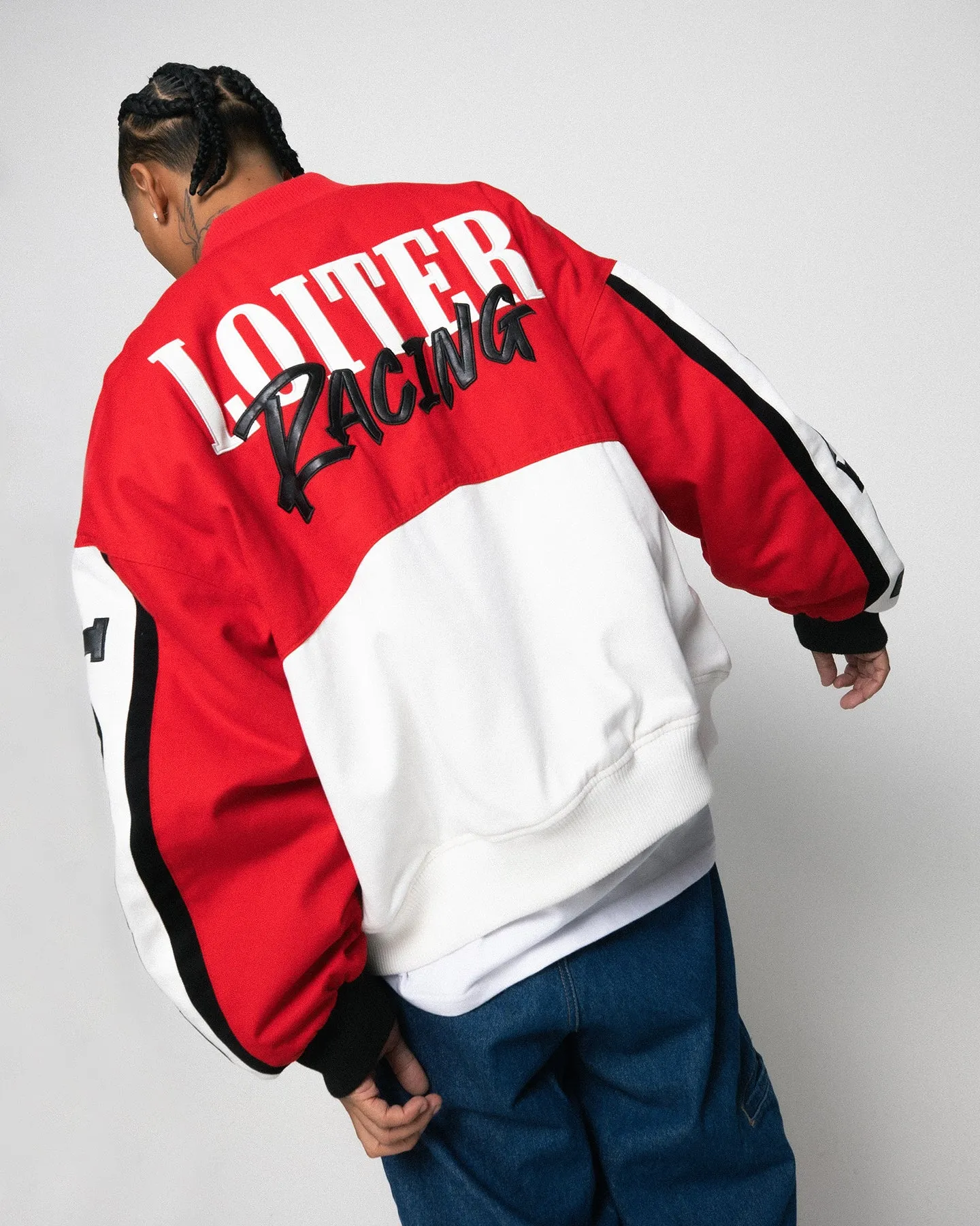 Gallery Loiter Motor Sport Jacket Red/Off White