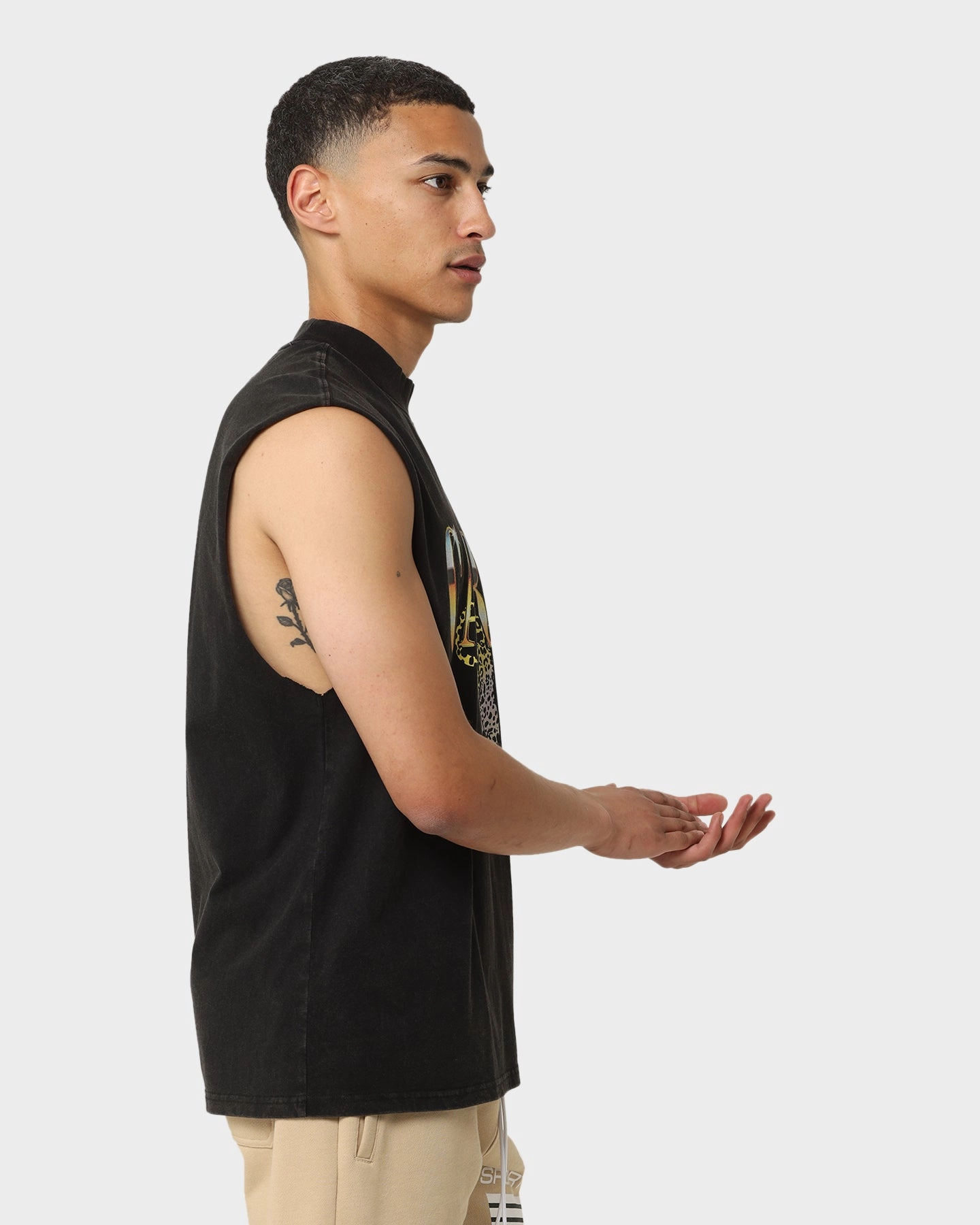 Carr?? Leo Retro Muscle T-Shirt Black Running Gear Comfy Choice