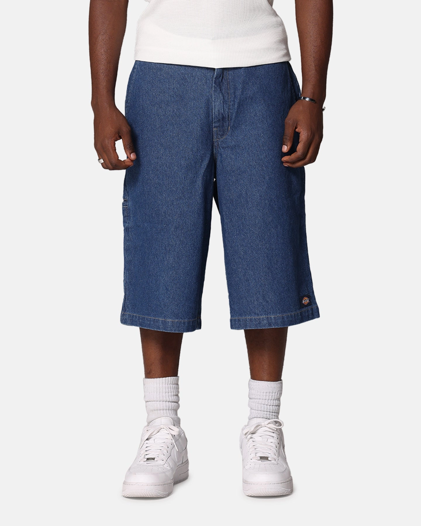 Dickies 13" Loose Fit Multi Pocket Shorts Stone Washed Indigo High Elasticity Blend