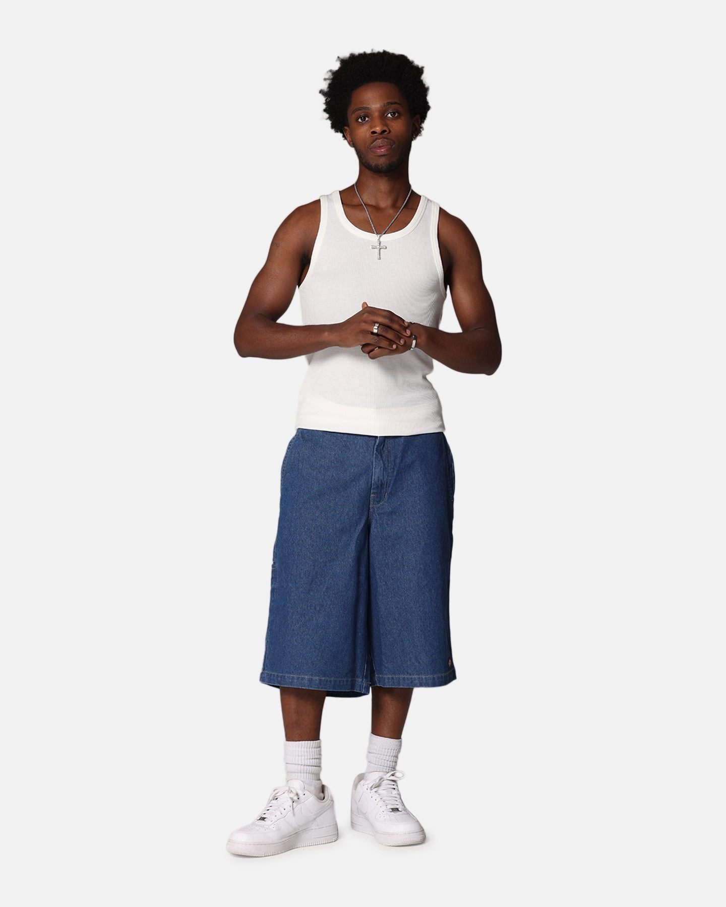 Dickies 13" Loose Fit Multi Pocket Shorts Stone Washed Indigo Four Way Stretch