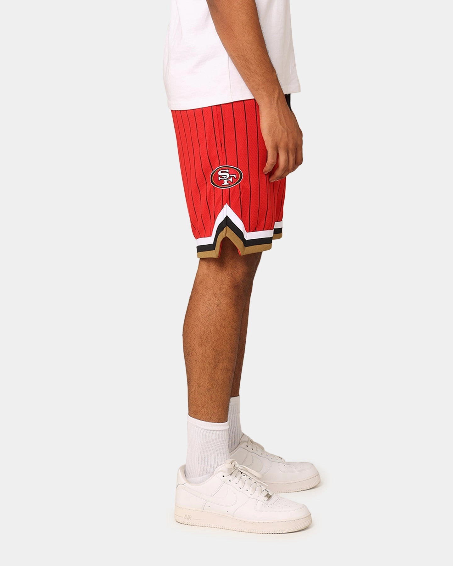 New Era San Francisco 49ers Pinstripe Shorts OTC checked shorts
