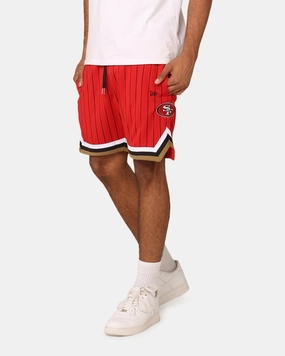 Versatile Styling Plus Size New Era San Francisco 49ers Pinstripe Shorts OTC