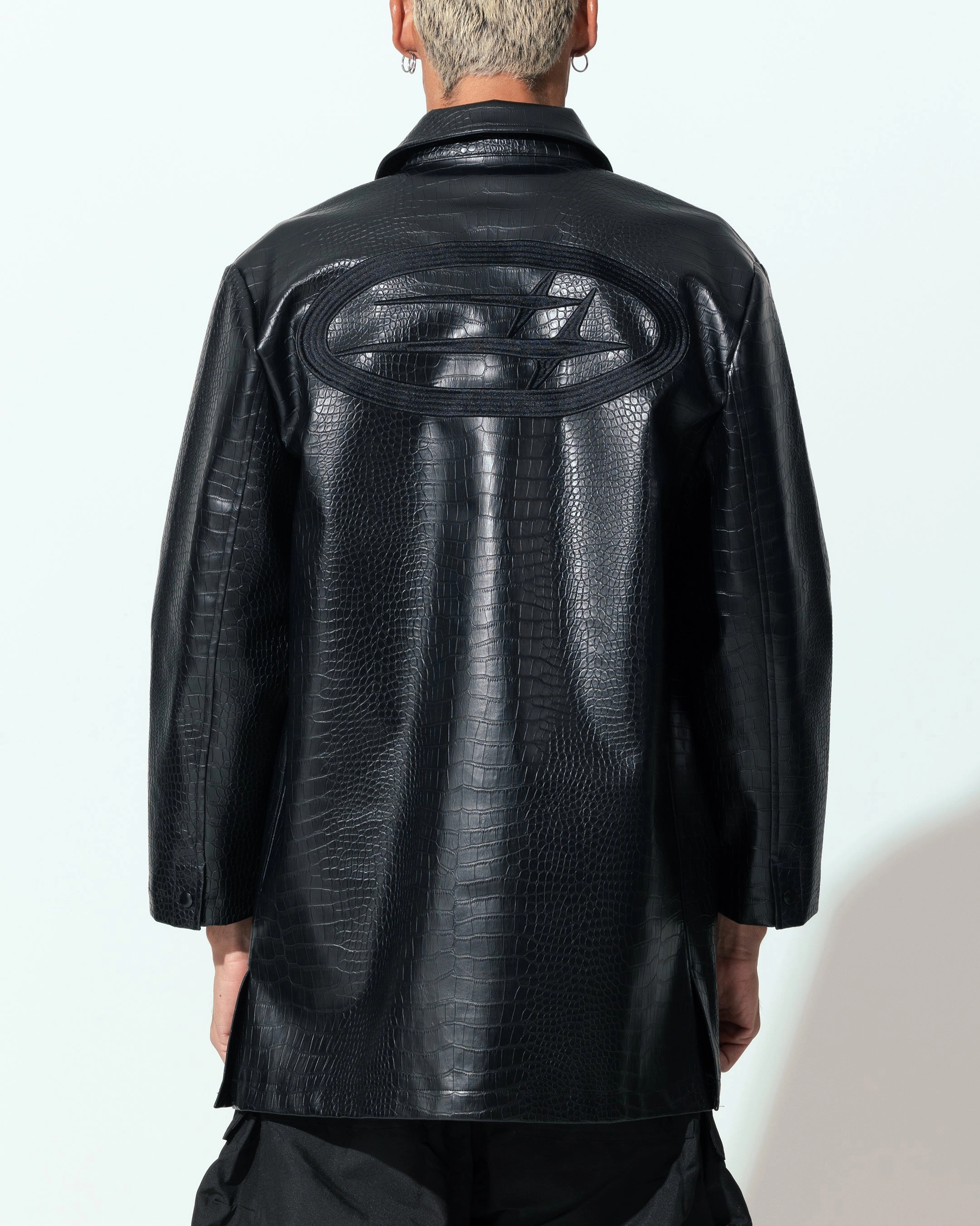 Windproof Barrier Design middle aged people Loiter Atmosphere Trench Coat Black