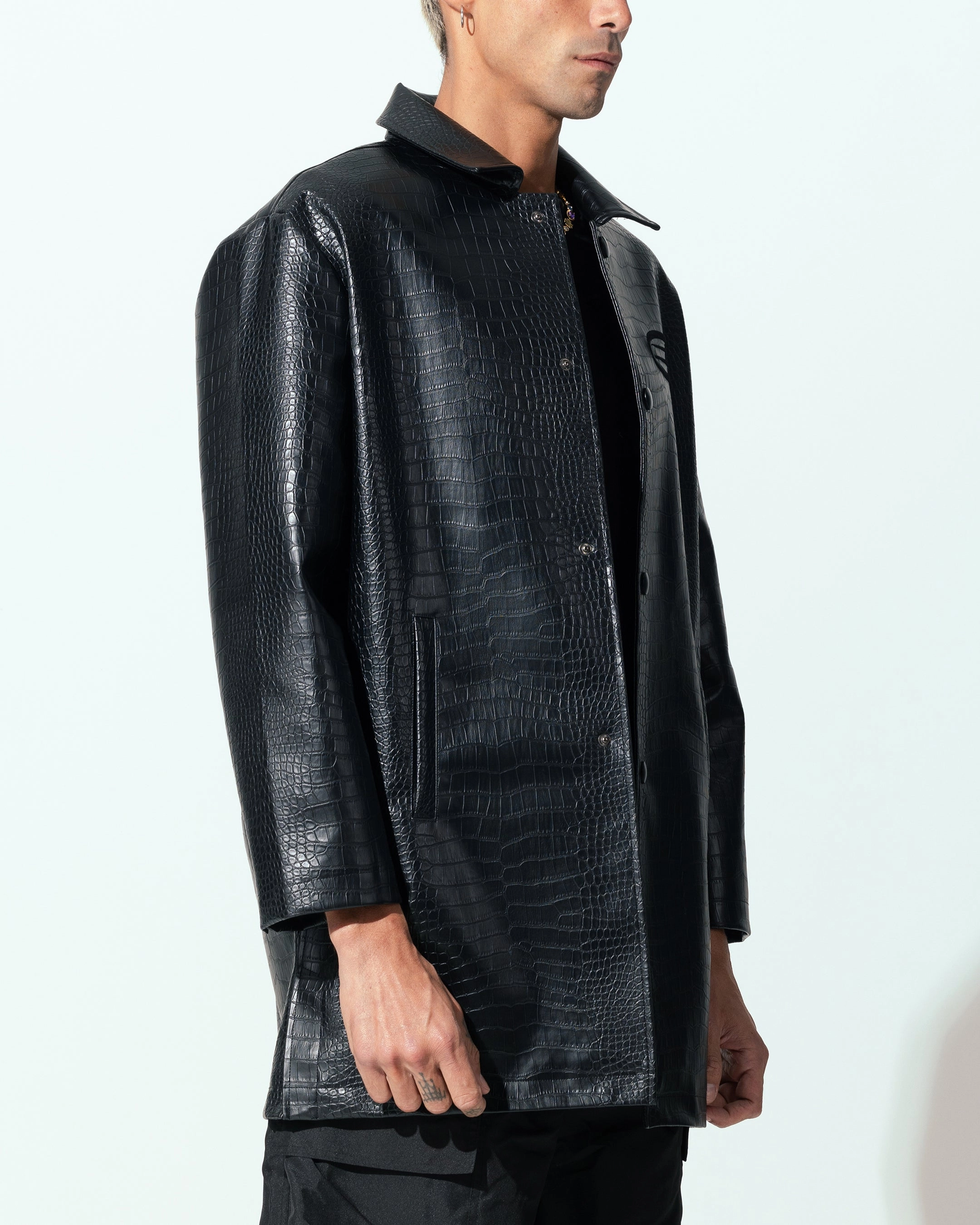 Loiter Atmosphere Trench Coat Black Sustainable