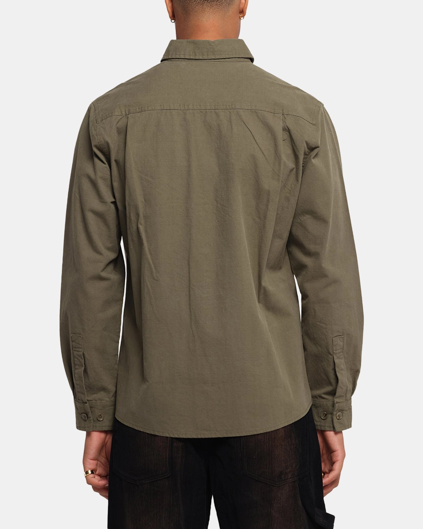 Quick Dry Technology Smooth Texture XXIII Slub Overshirt Khaki