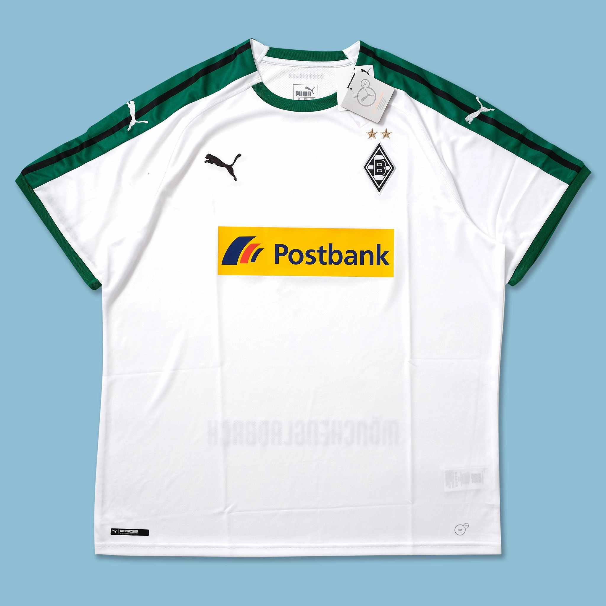 2018 Puma Borussia Moenchengladbach Jersey XXL Brushed Fleece Lining Irregularity Free Edging