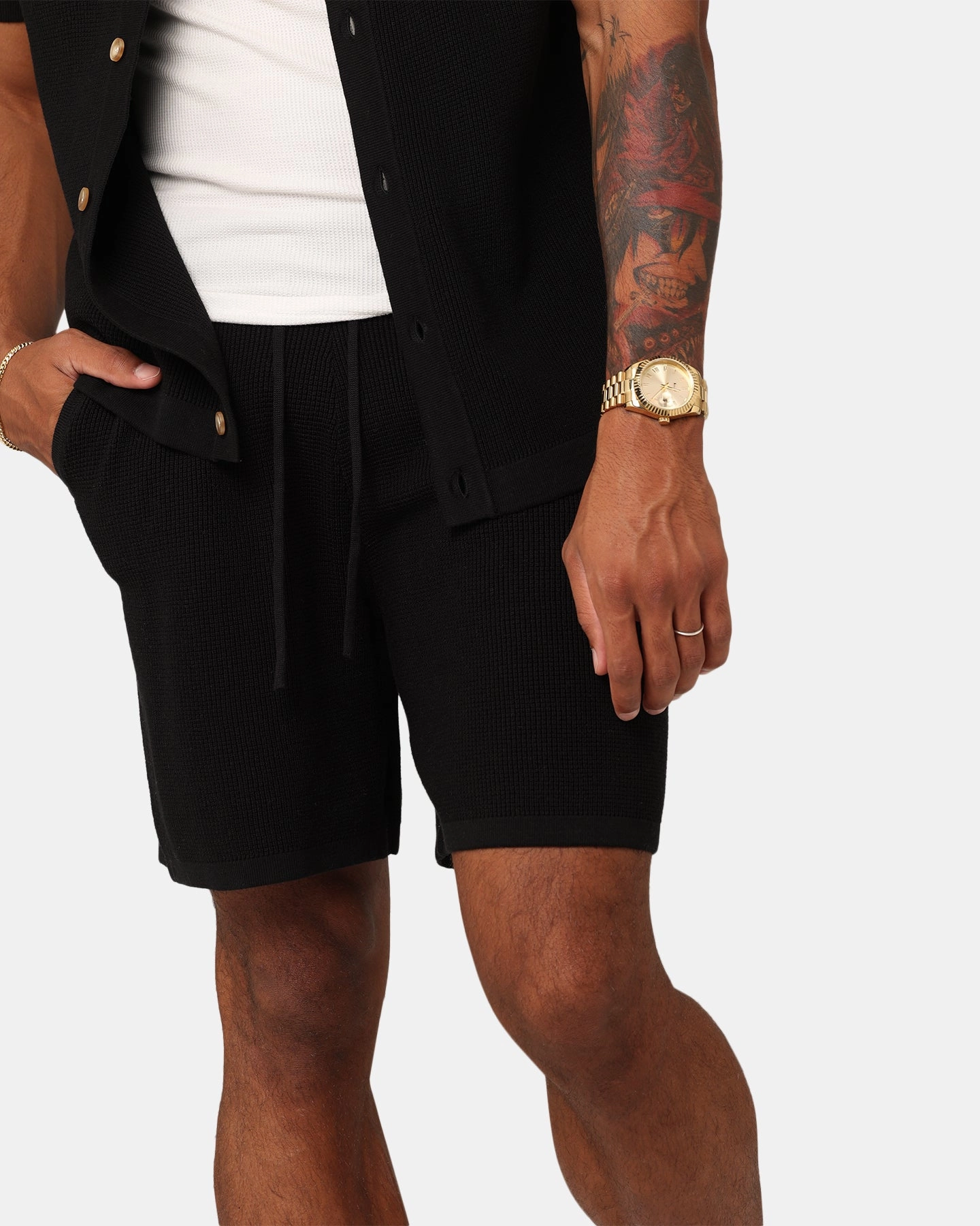 Sport Fit XXIII Zyair Knit Rib Shorts Black