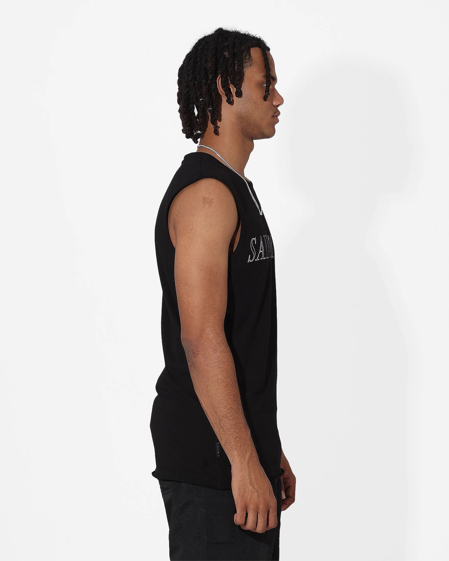 men's clothing Loose Fit Saint Morta Origins Muscle T-Shirt Black/White