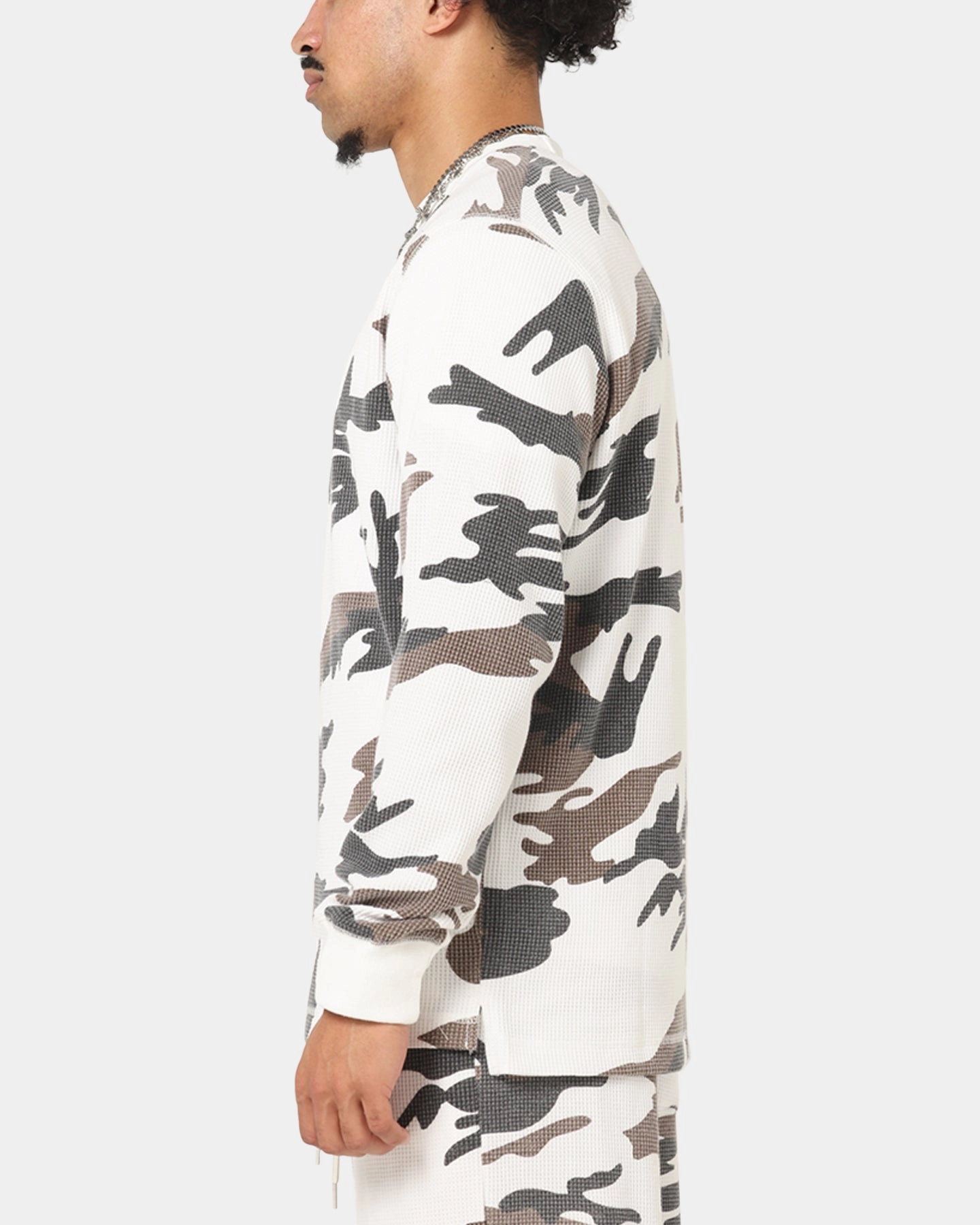 ComfortFirst Garment Dyed Finish XXIII Printed Thermal Long Sleeve T-Shirt Snow Camo