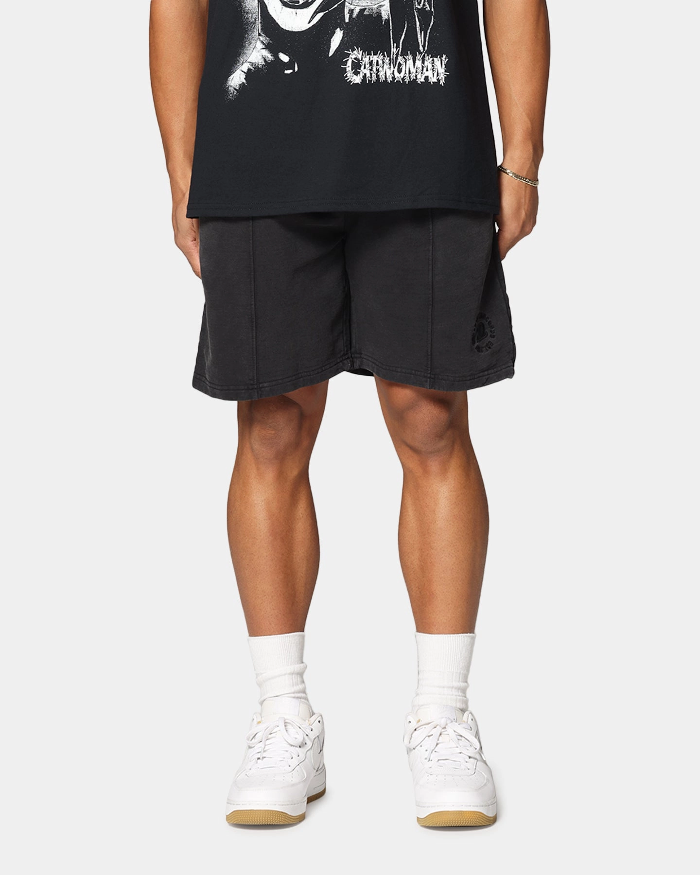 Metallic accents Dreamville Tonal Sweat Shorts Black Wash