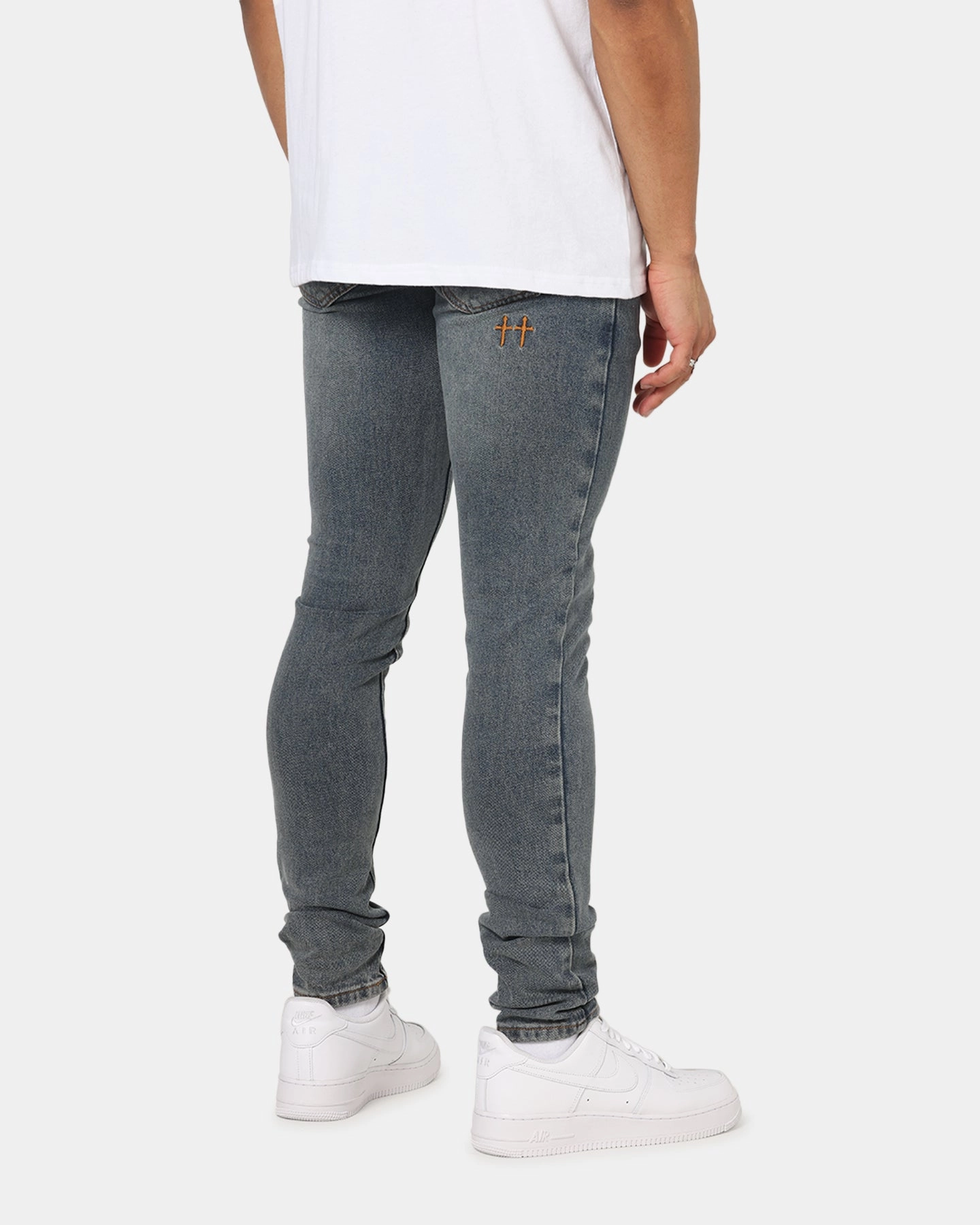 Winter Warmth Minimalist Saint Morta Dynasty Jeans Dirty Denim