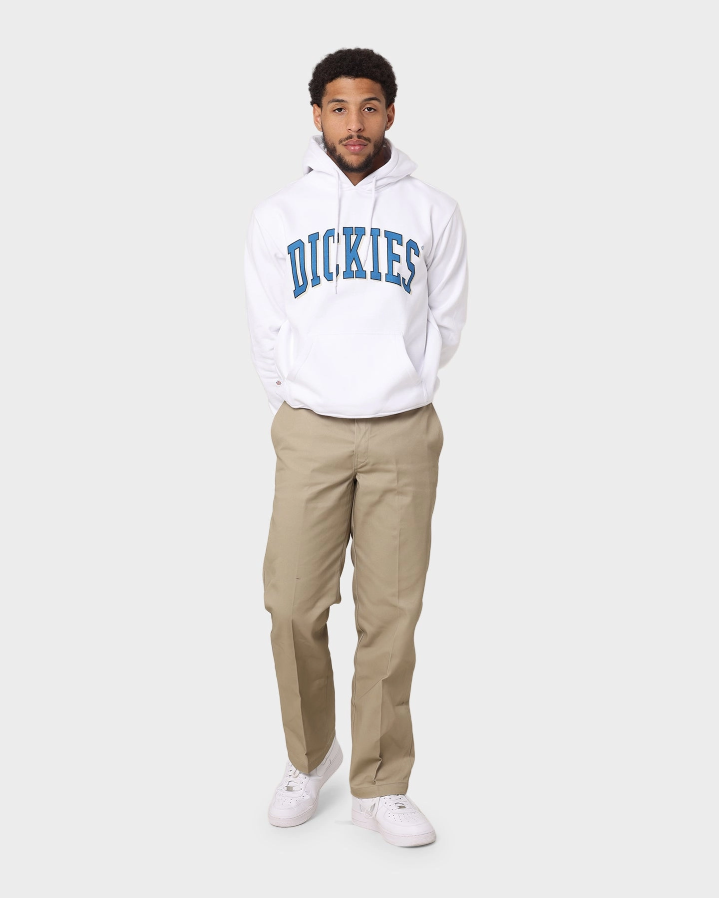Flexible Cuff Fresh Look Dickies Longview Hoodie White