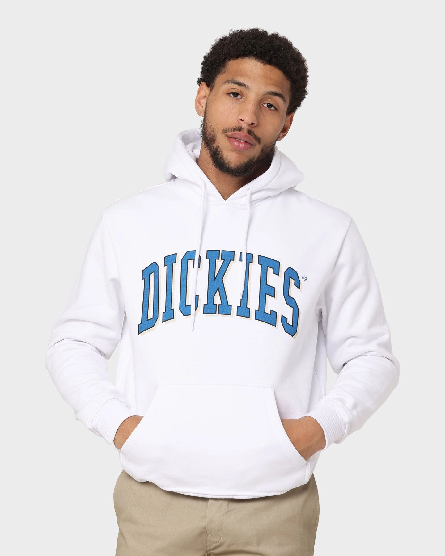 Dickies Longview Hoodie White popular among teenagers Rugged Outerwear