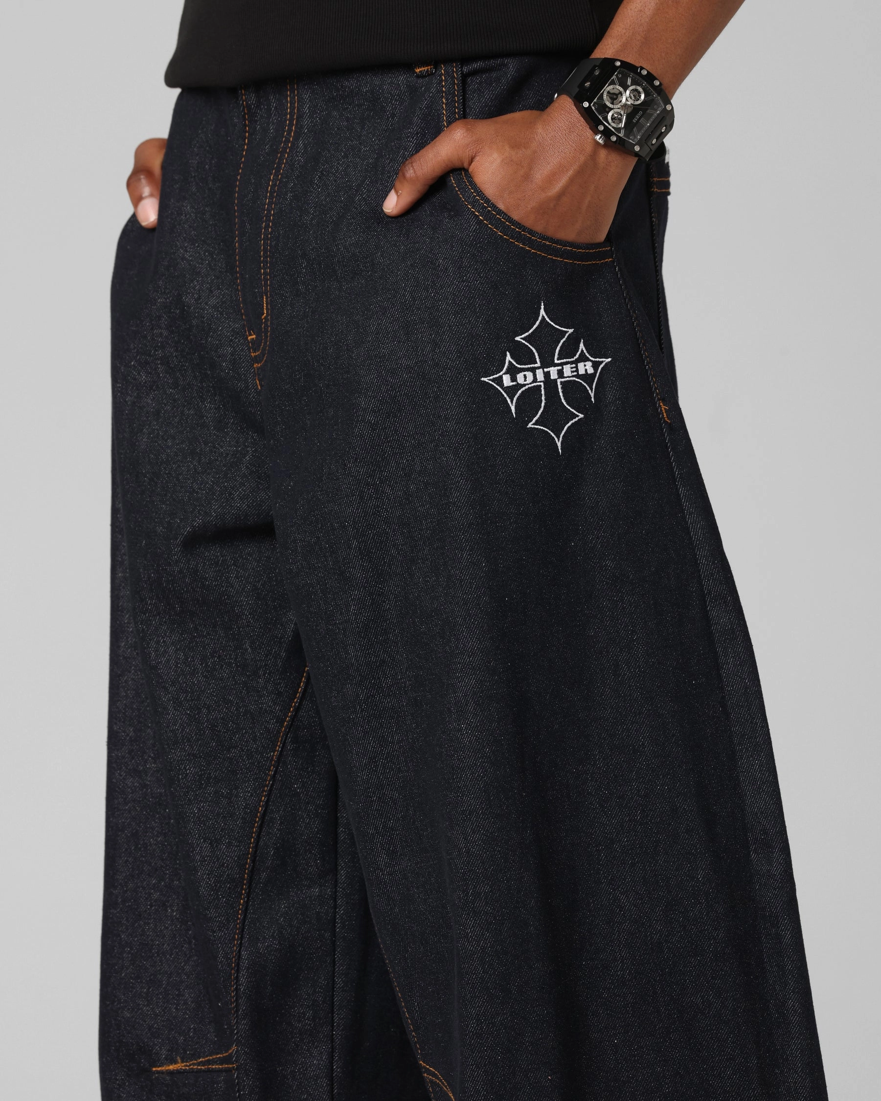 Loiter F-16 Balloon Jeans Indigo Stay Cool LowProfileTopstitching