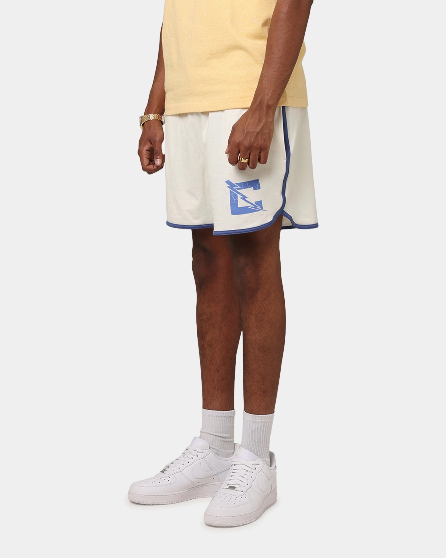 summer breeze Bold colors Champion 50's Pool Boy Shorts White