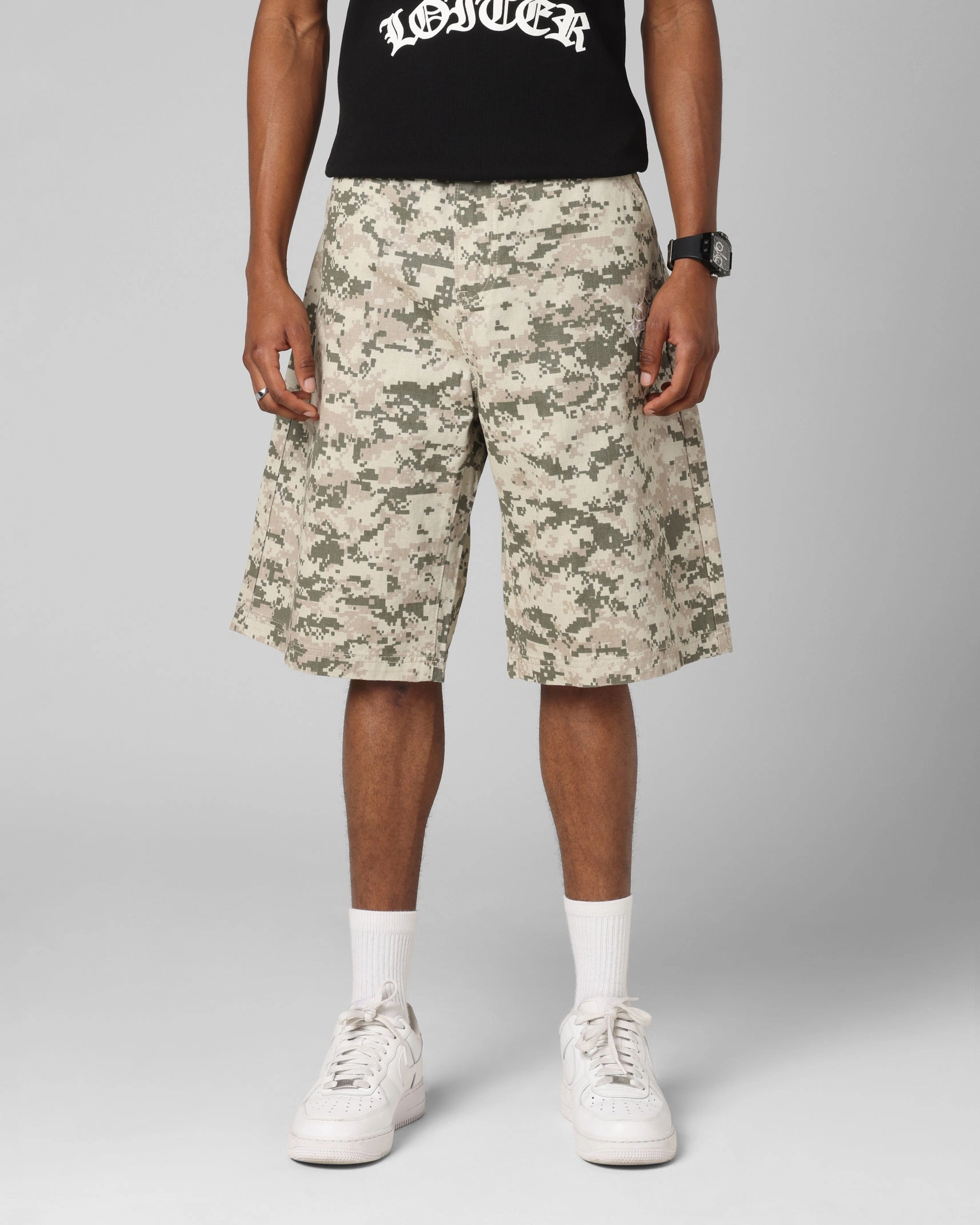 Loiter F-16 Denim Jorts Digi Camo Abrasion Resistant Material