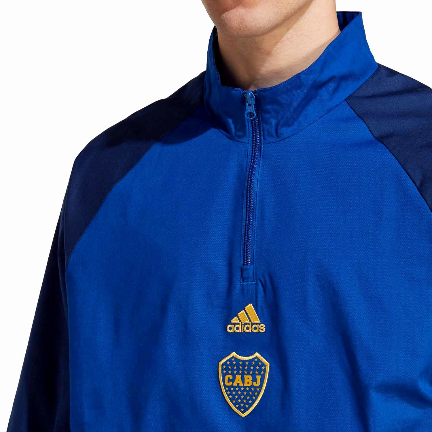 Loose Fit MultiDirectional Flex Zones Boca Juniors Icon fans presentation Soccer jacket 2023 - Adidas