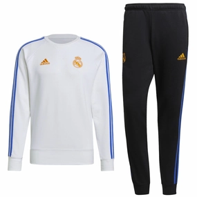 EcoFriendly Dye Process QuickDryTechnology Real Madrid Soccer training sweat tracksuit 2021/22 - Adidas
