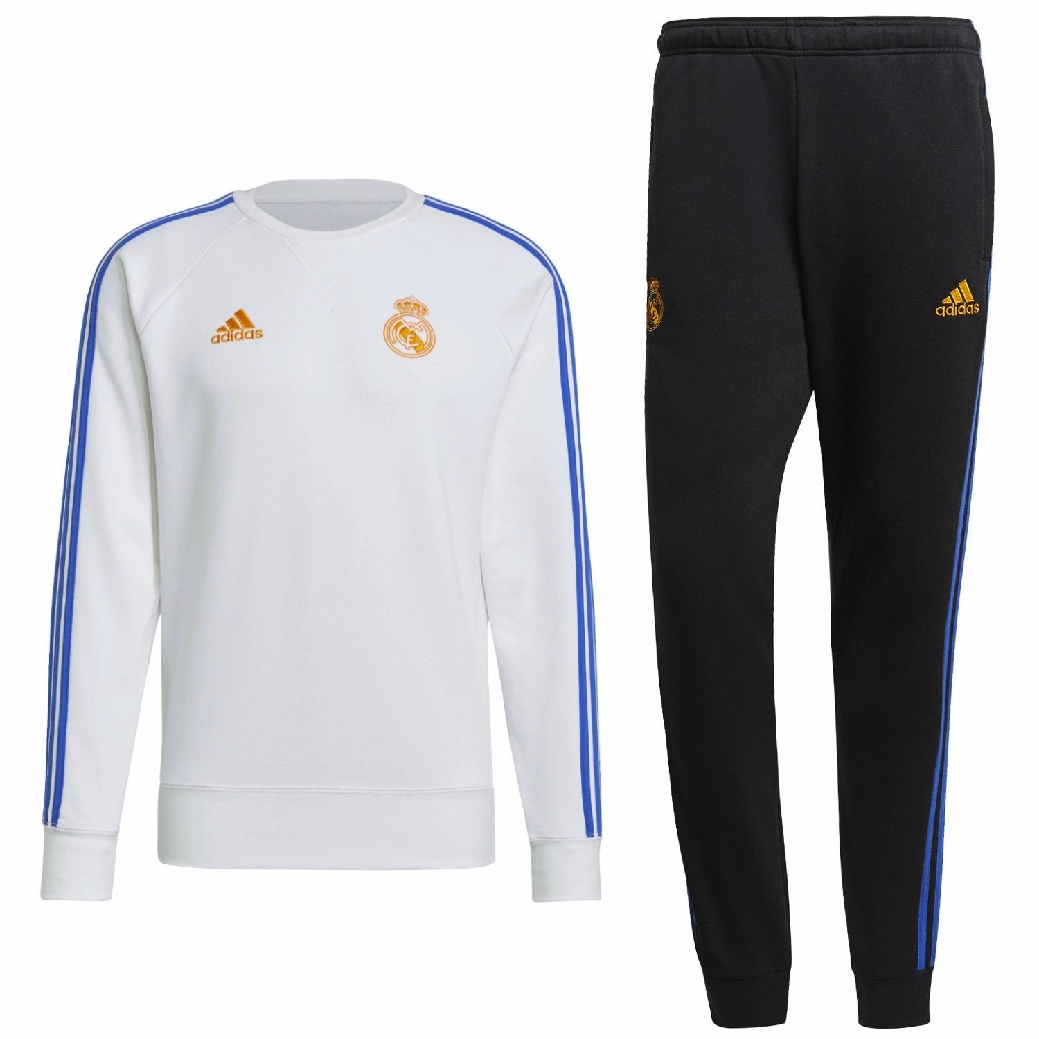 EcoFriendly Dye Process QuickDryTechnology Real Madrid Soccer training sweat tracksuit 2021/22 - Adidas