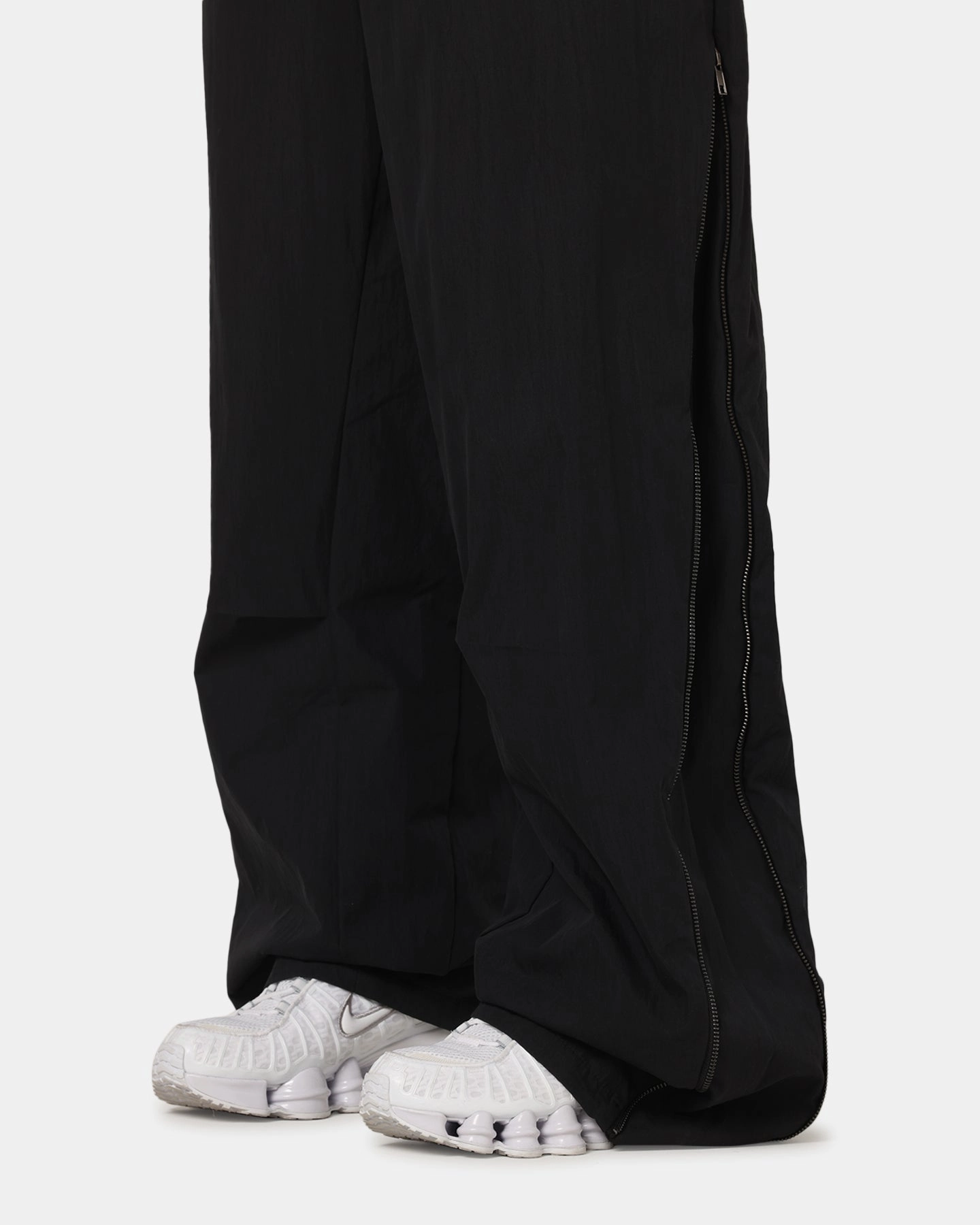 Ed Hardy Zip Track Pants Black Comfy Stretch