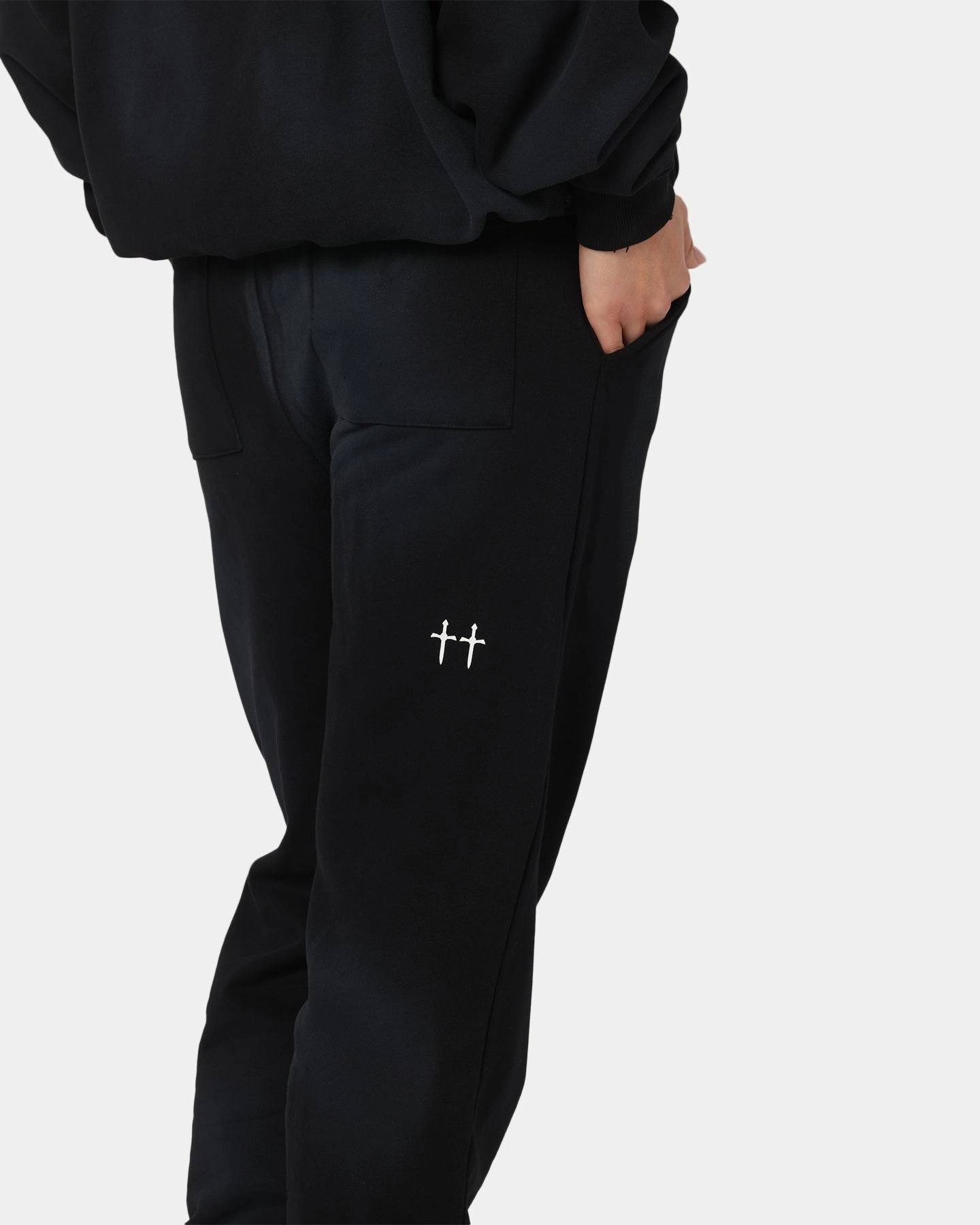 Saint Morta Manticore Sweatpants Sunfade Black Sweat Wicking Liner