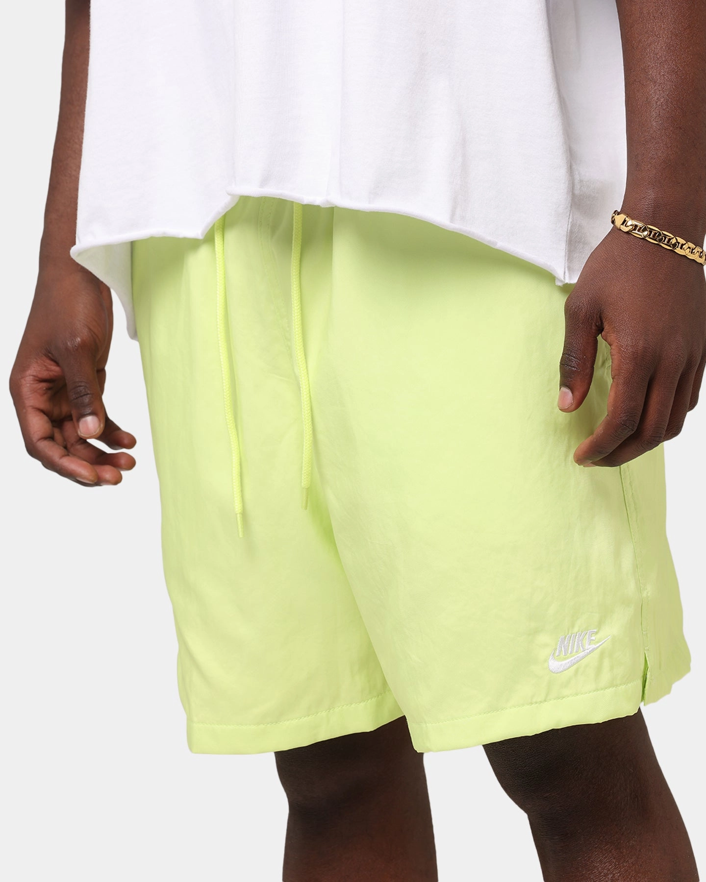 Nike Club Flow Shorts Lemon Flexible Gusset Snag Free Design
