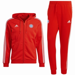 Bayern Munich Casual 3S hooded presentation tracksuit 2023/24 - Adidas Yarn LightweightDesign