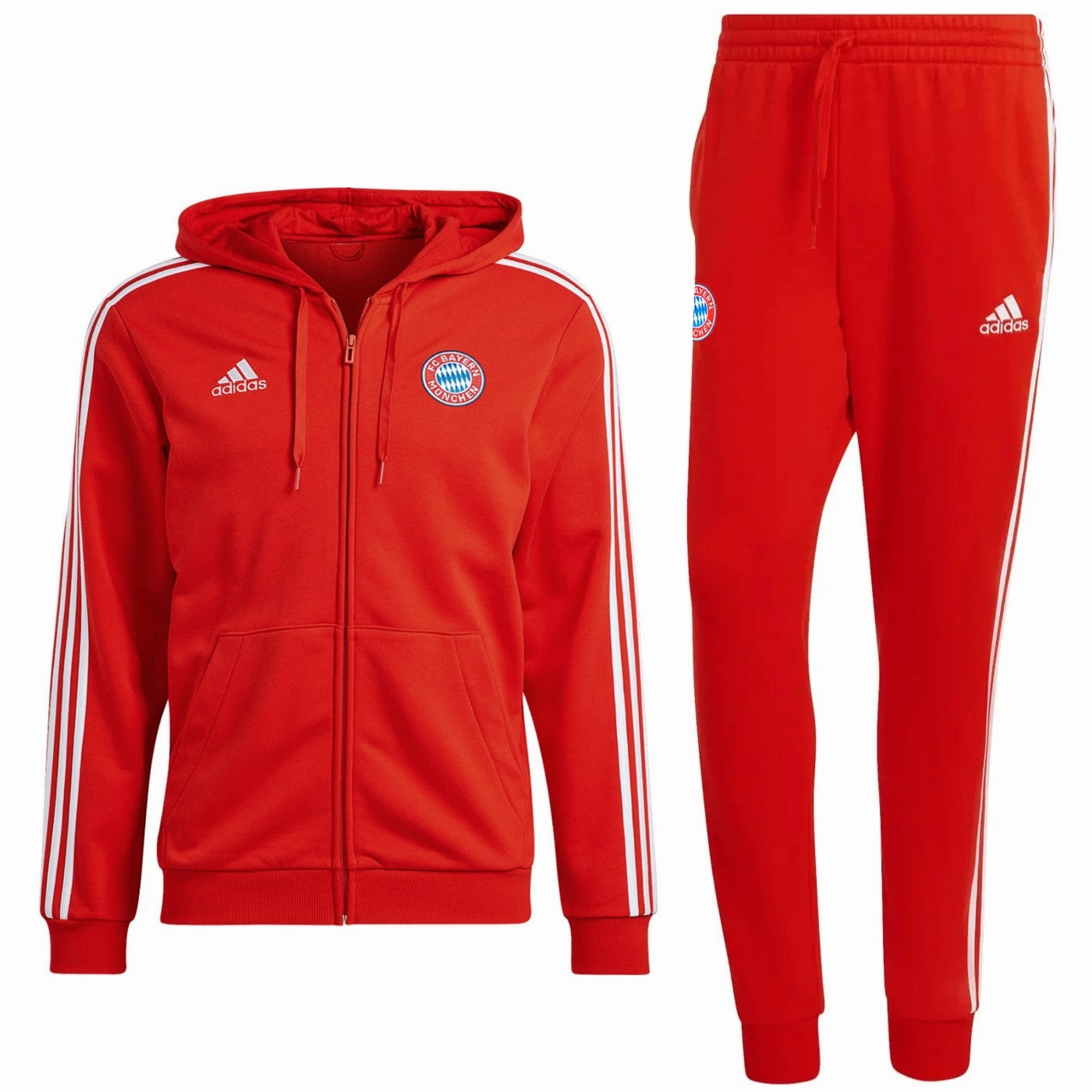 Bayern Munich Casual 3S hooded presentation tracksuit 2023/24 - Adidas Yarn LightweightDesign