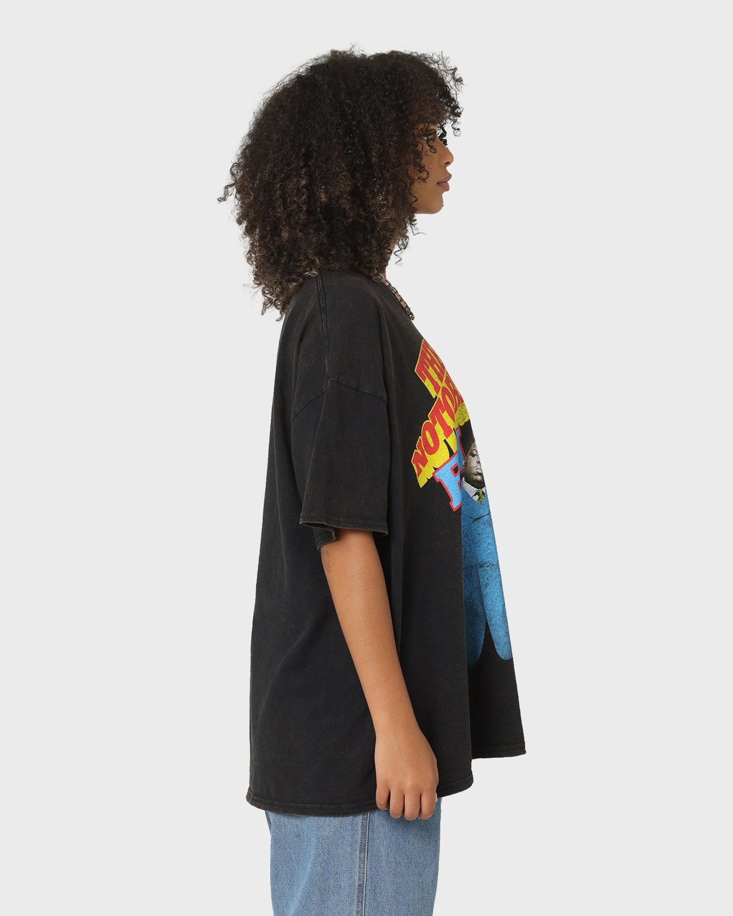 Notorious B.I.G Biggie Bootleg Vintage T-Shirt Black Wash Outdoor Trend