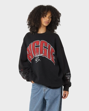 Notorious B.I.G Biggie Tracklist Crewneck Black Fashion-Forward Fit Fresh Style Trend