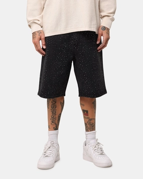 Cross Ventilation Channels XXIII Diamond Buckle Back Jorts Black