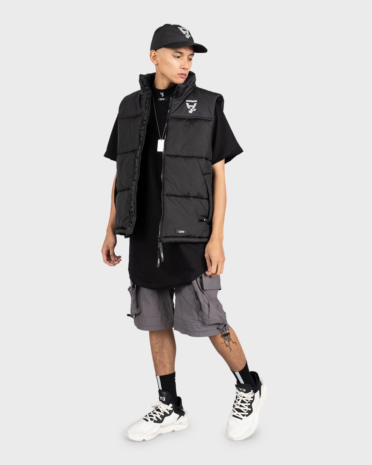 The Anti Order Future Cargo Short Dark Graphite Wool blend Four Way Stretch