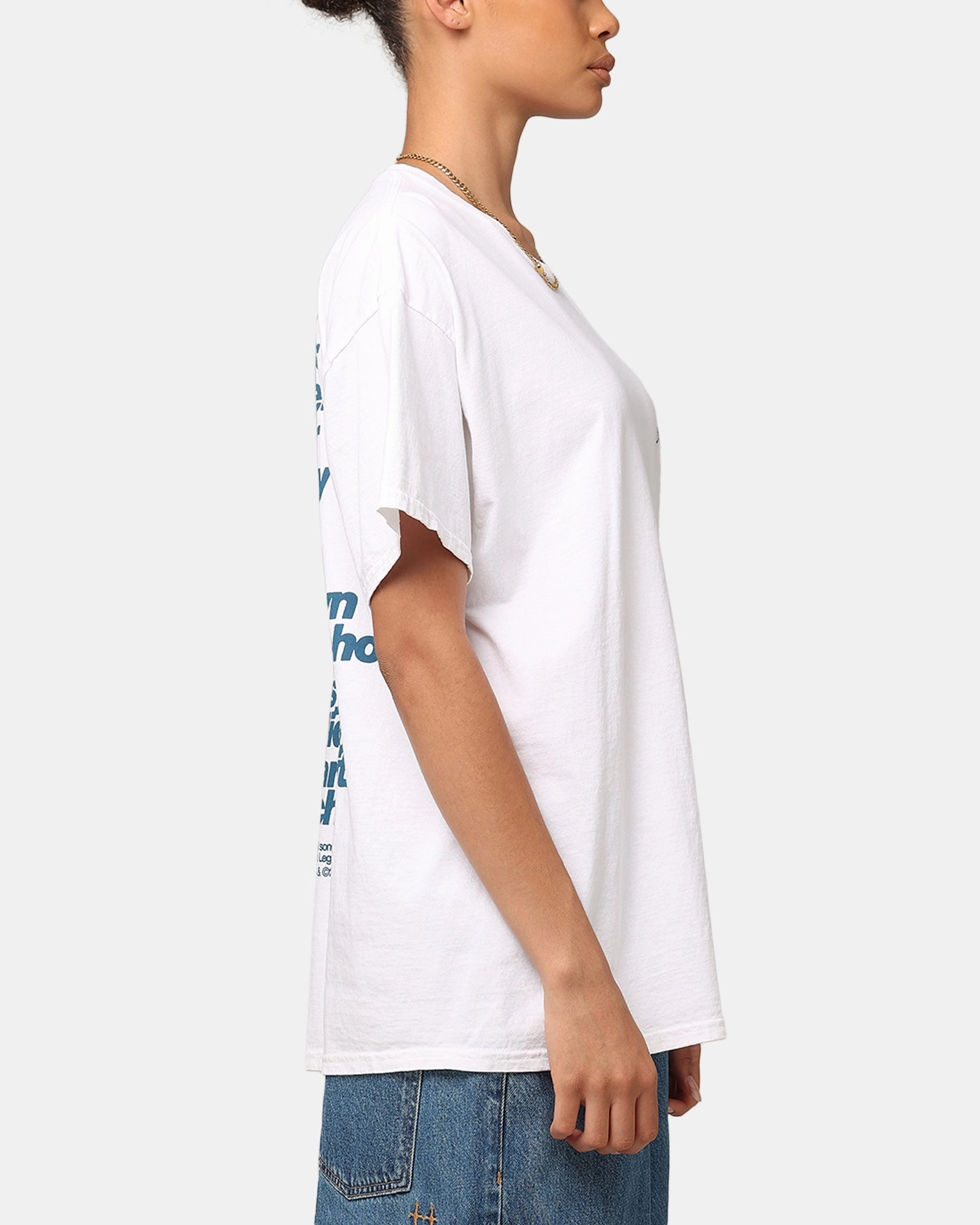 Stone Wash Process Oasis Definitely Maybe T-Shirt White Vintage