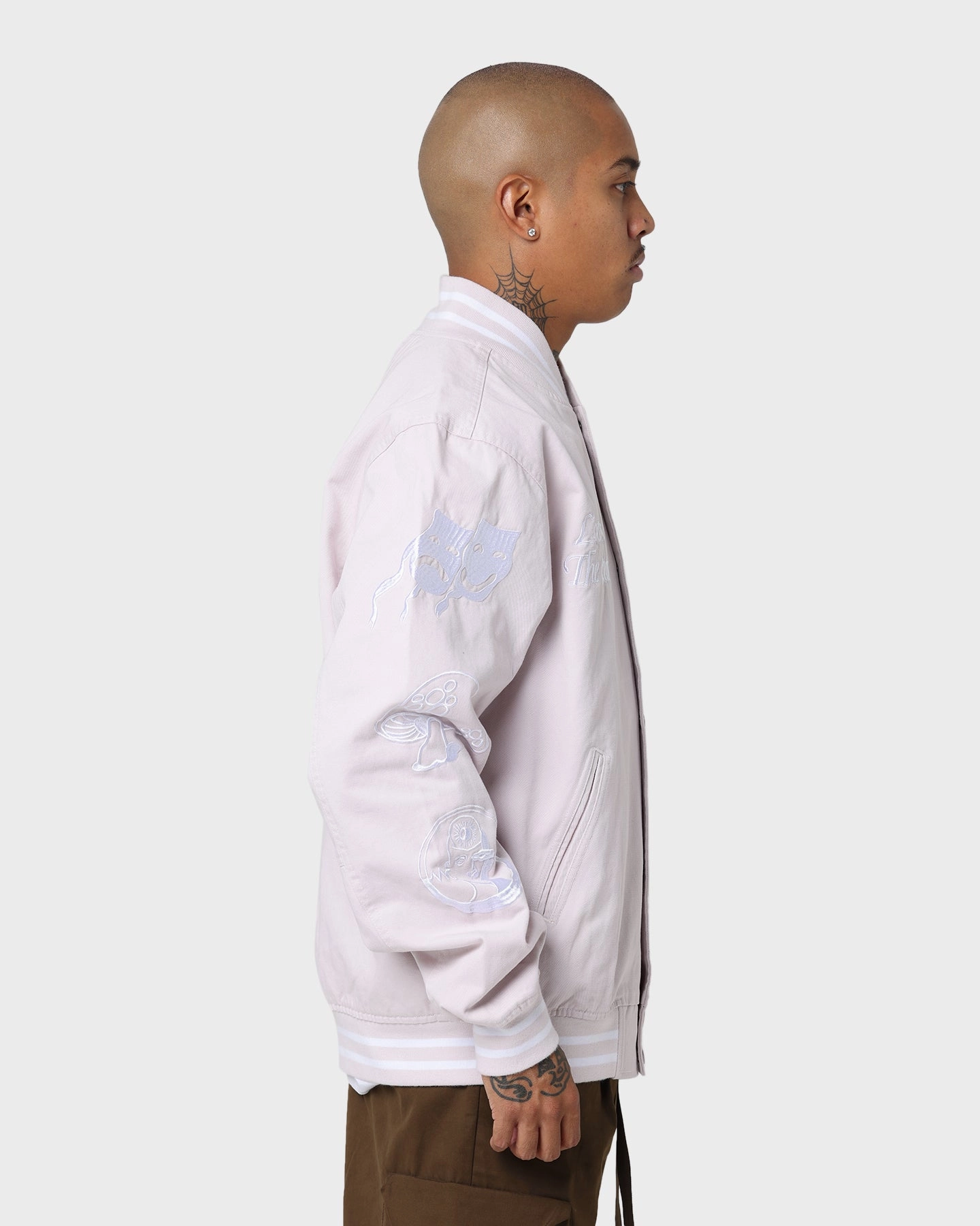 Obey Cherub Jacket Purple Paste elderly people Silicone Grip Trim