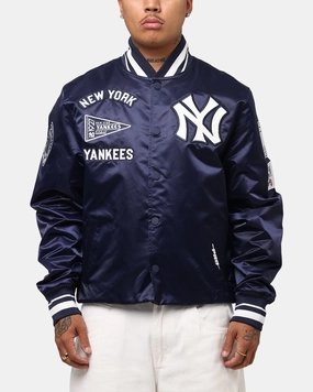 Endure Report Pro Standard New York Yankees Classic Satin Jacket Midnight Navy
